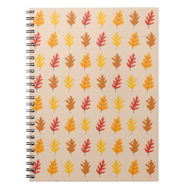 Oak Leaves Pattern Notebook (Front)