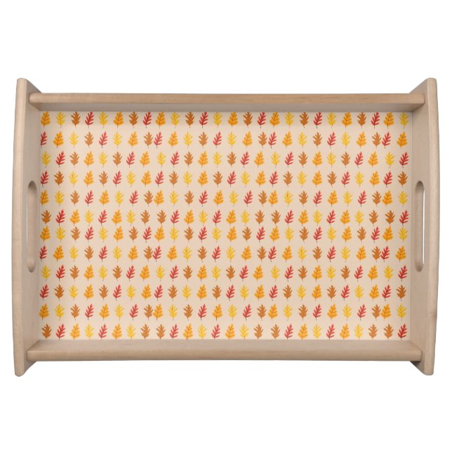 Oak Leaves Pattern Serving Tray (Front)