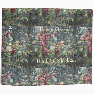 Oak & Maple Spellbook Lg. BOS Book of Shadows 3 Ring Binder