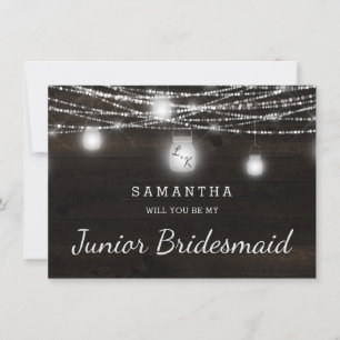 Oak Ridge Rustic Be My Junior Bridesmaid Proposal