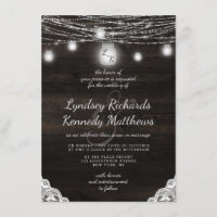Oak Ridge Rustic Dark Wood & Lace Wedding