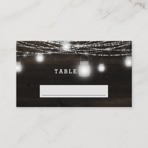 Oak Ridge Rustic Wood Seating Wedding Table Number Place Card