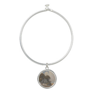 Oak Tree (1910) – Majestic Vintage Watercolor Bangle Bracelet