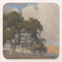 Oak Tree (1910) – Majestic Vintage Watercolor