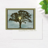 Oak Tree at Sunset Art Card (Desk)