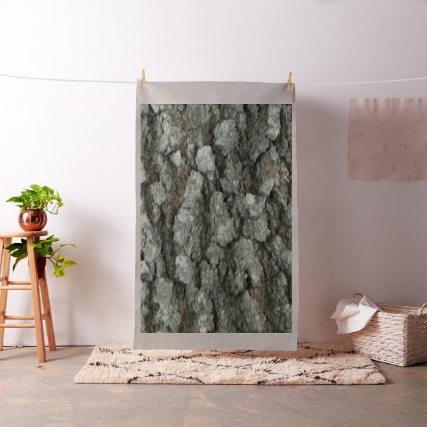 Real wood camouflage oak tree bark camo fabric zazzle