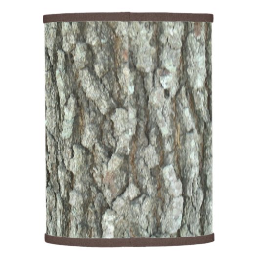 Oak Tree Bark Real Wood Camo Nature Camouflage Lamp Shade (Back)