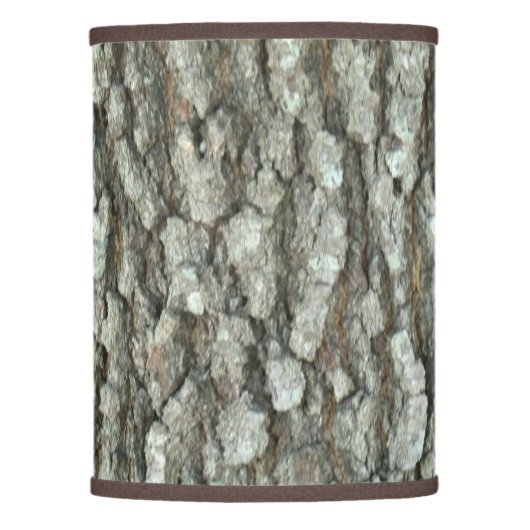 Oak Tree Bark Real Wood Camo Nature Camouflage Lamp Shade (Front)