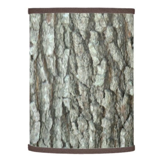 Oak Tree Bark Real Wood Camo Nature Camouflage Lamp Shade (Left)