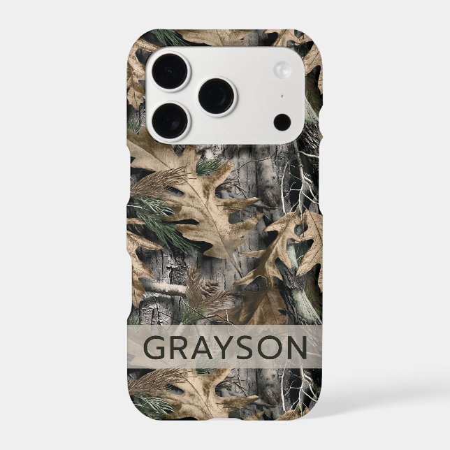 Oak Tree Camouflage Personalized Case-Mate iPhone Case (Back)