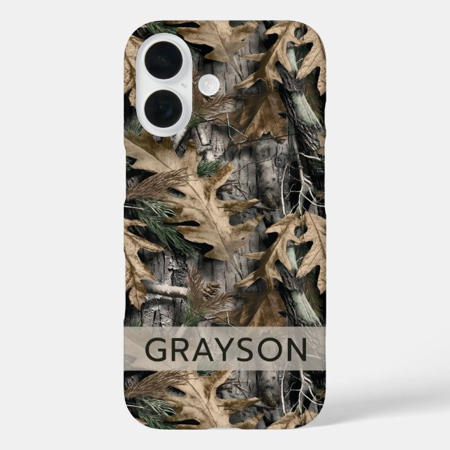 Oak Tree Camouflage Personalized Case-Mate iPhone Case (Back)