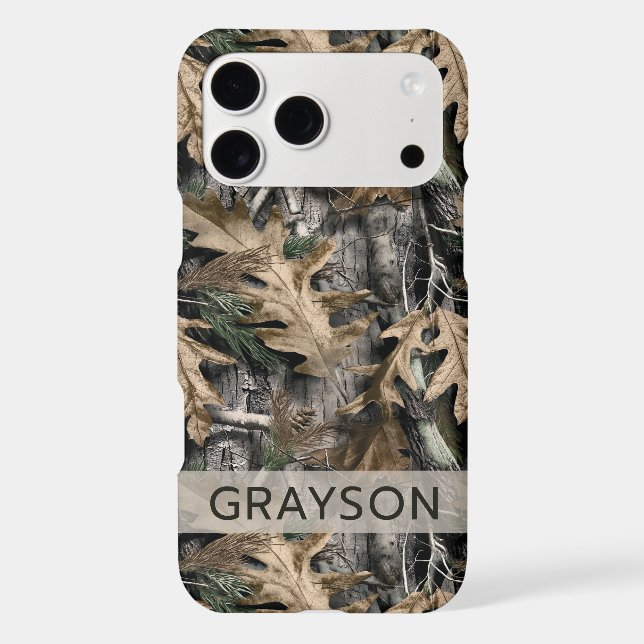 Oak Tree Camouflage Personalized Case-Mate iPhone Case (Back)