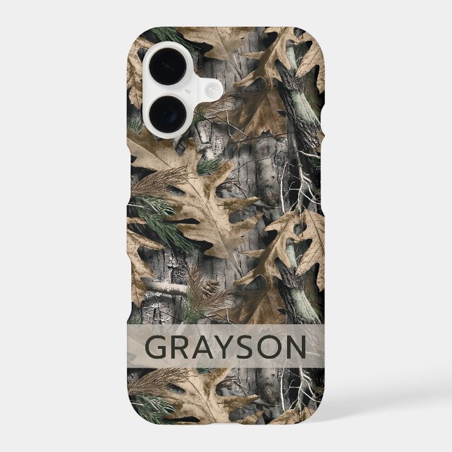 Oak Tree Camouflage Personalized Case-Mate iPhone Case (Back)