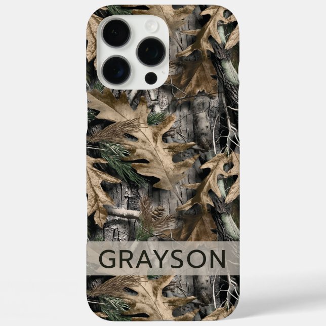 Oak Tree Camouflage Personalized Case-Mate iPhone Case (Back)