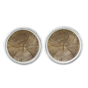 Oak Tree Cross Section Cufflinks