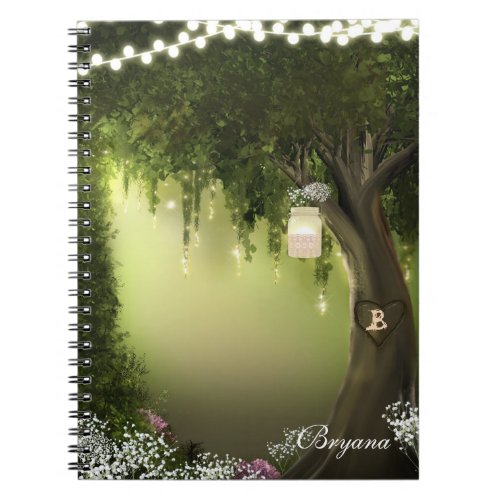 Oak Tree Enchanted Forest Garden Notebook Journal