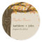 Oak Tree Fall Wedding Favor Sticker