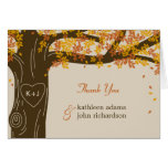 Whimsical Fall Tree Wedding Thank You Card | Zazzle