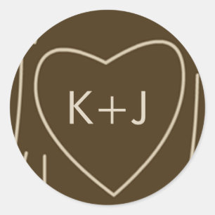 Oak Tree Favor Sticker