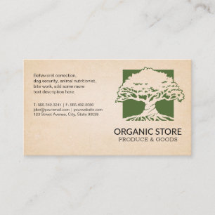Oak Tree Logo Business Card