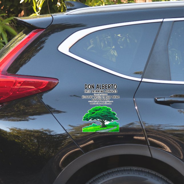 Oak Tree Logo | Custom Tree Trimming Service Sticker (Car Side)