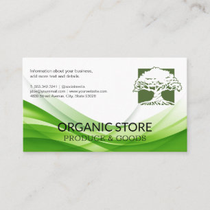 Oak Tree Logo Nature Business Card