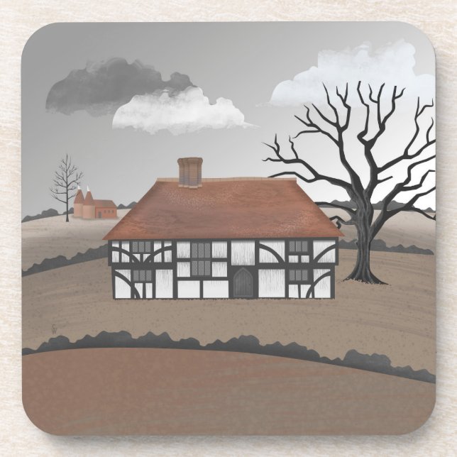 Oak Tree Manor Beverage Coaster (Front)