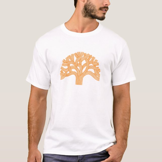 Oak tree Oakland Orange T-Shirt (Front)