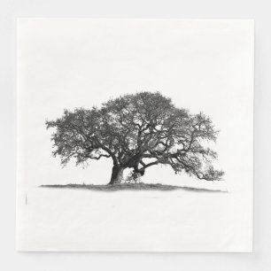 OAK TREE PAPER DINNER NAPKINS