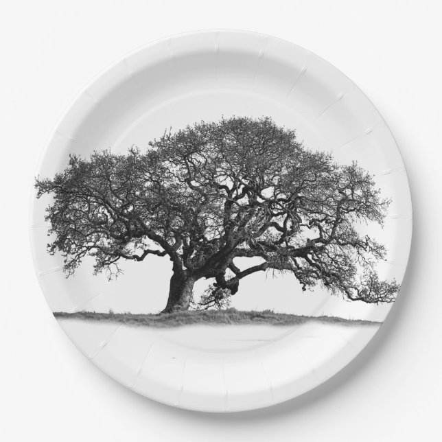 OAK TREE PAPER PLATES (Front)