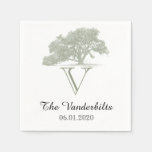 Oak Tree Plantation Wedding Napkin at Zazzle