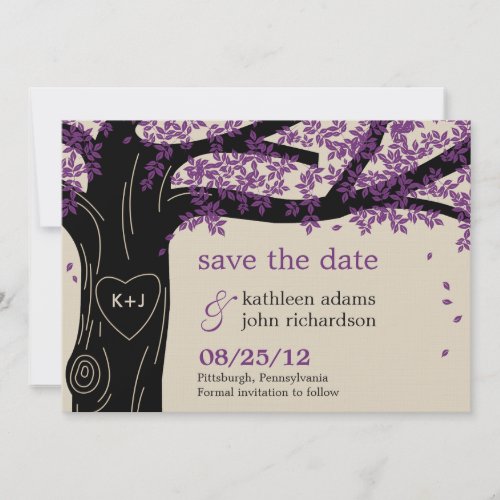 Oak Tree Save The Date Card