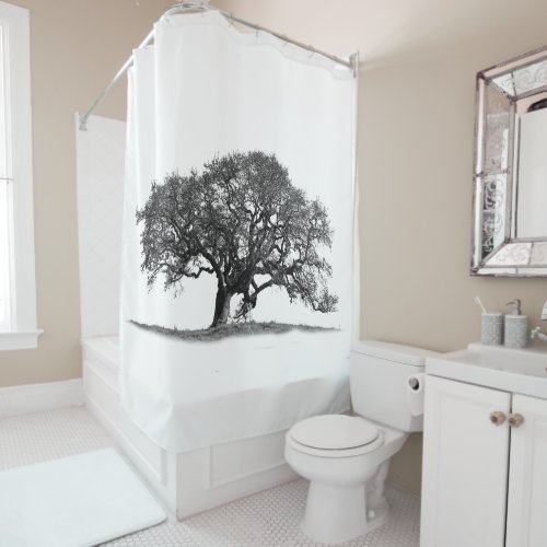 OAK TREE SHOWER CURTAIN