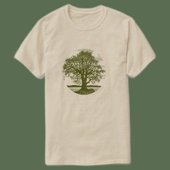 Oak Tree T-shirt by Cardgallery at Zazzle