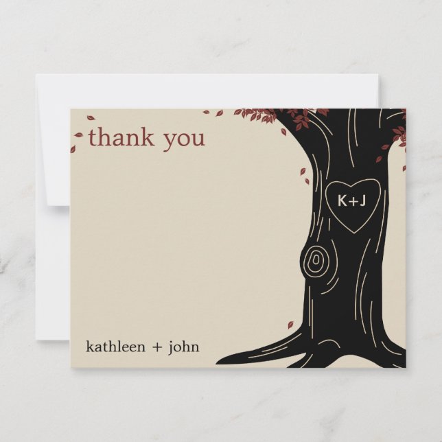 Oak Tree Thank You Card (Front)
