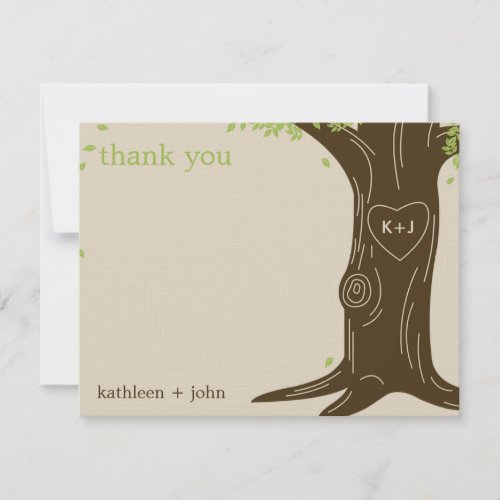 Oak Tree Thank You Card