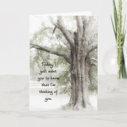 Oak Tree Thinking of You Card