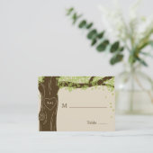 Oak Tree Wedding Flat Place Cards (Standing Front)