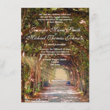 Oak Tree Wedding Invitation by CountryWeddings at Zazzle