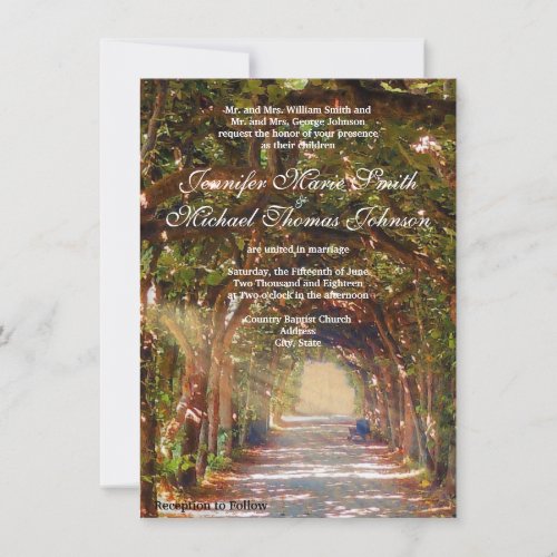 Oak Tree Wedding Invitation