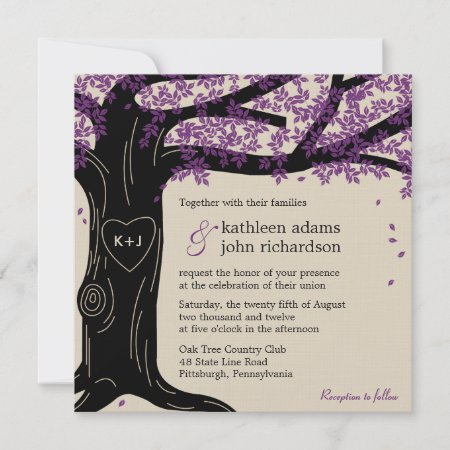 Oak Tree Wedding Invitation