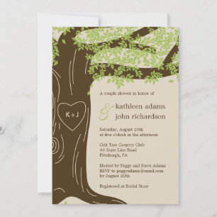 Oak Tree Wedding Shower Invitation