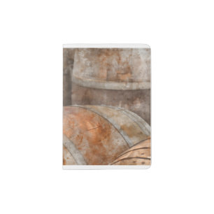 Oak Wine Barrel Passport Holder