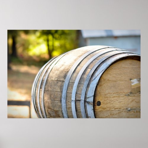 Oak Wine Barrel Poster