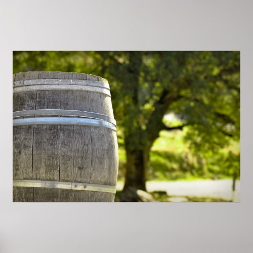 Oak Wine Barrel Poster