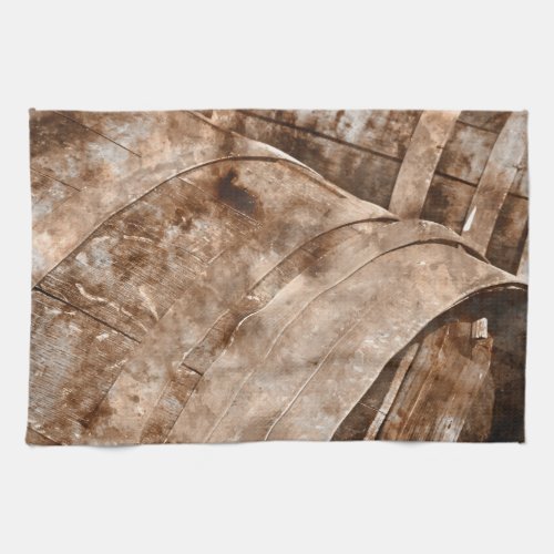 Oak Wine Barrel Towel