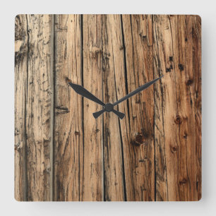 Oak wood clock