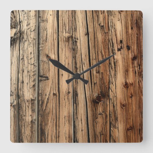 Oak wood clock