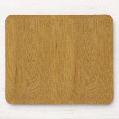 OAK WOOD finish buy BLANK blanc blanche  add TEXT Mouse Pad