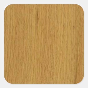Oak Wood Finish Buy Blank Blanc Blanche   Add Text Square Sticker by KOOLSHADES at Zazzle